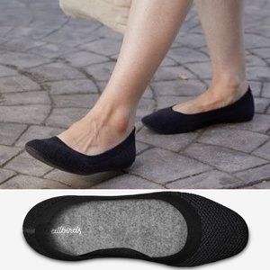 Allbirds Tree Breezers Flats - Heathered Black - Size 9